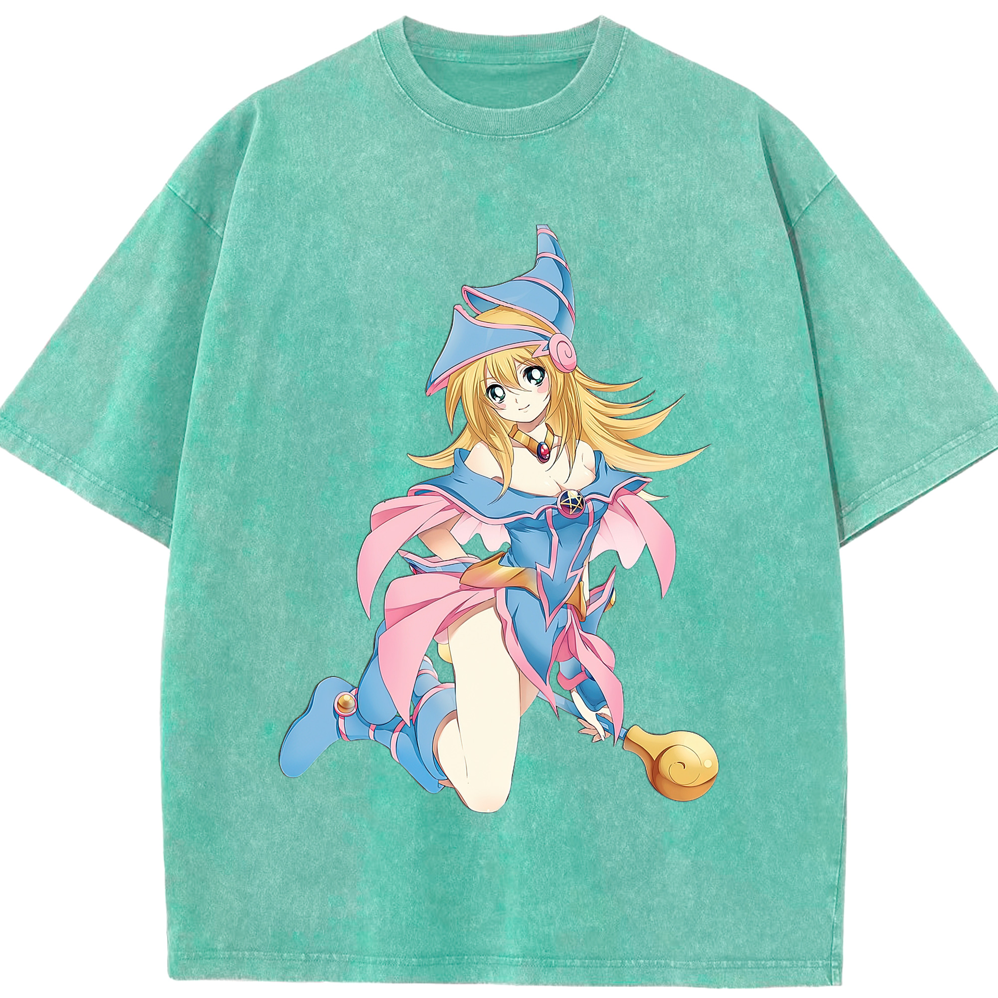 （画像用） 遊☆戯☆王 Yu-Gi-Oh! 綿100% ヴィンテージ風 半袖Tシャツ（フロントプリント）